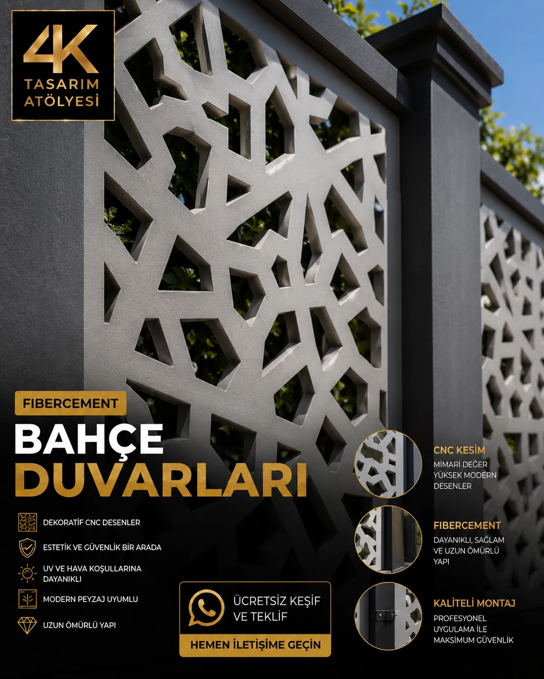 Fibercement CNC detay