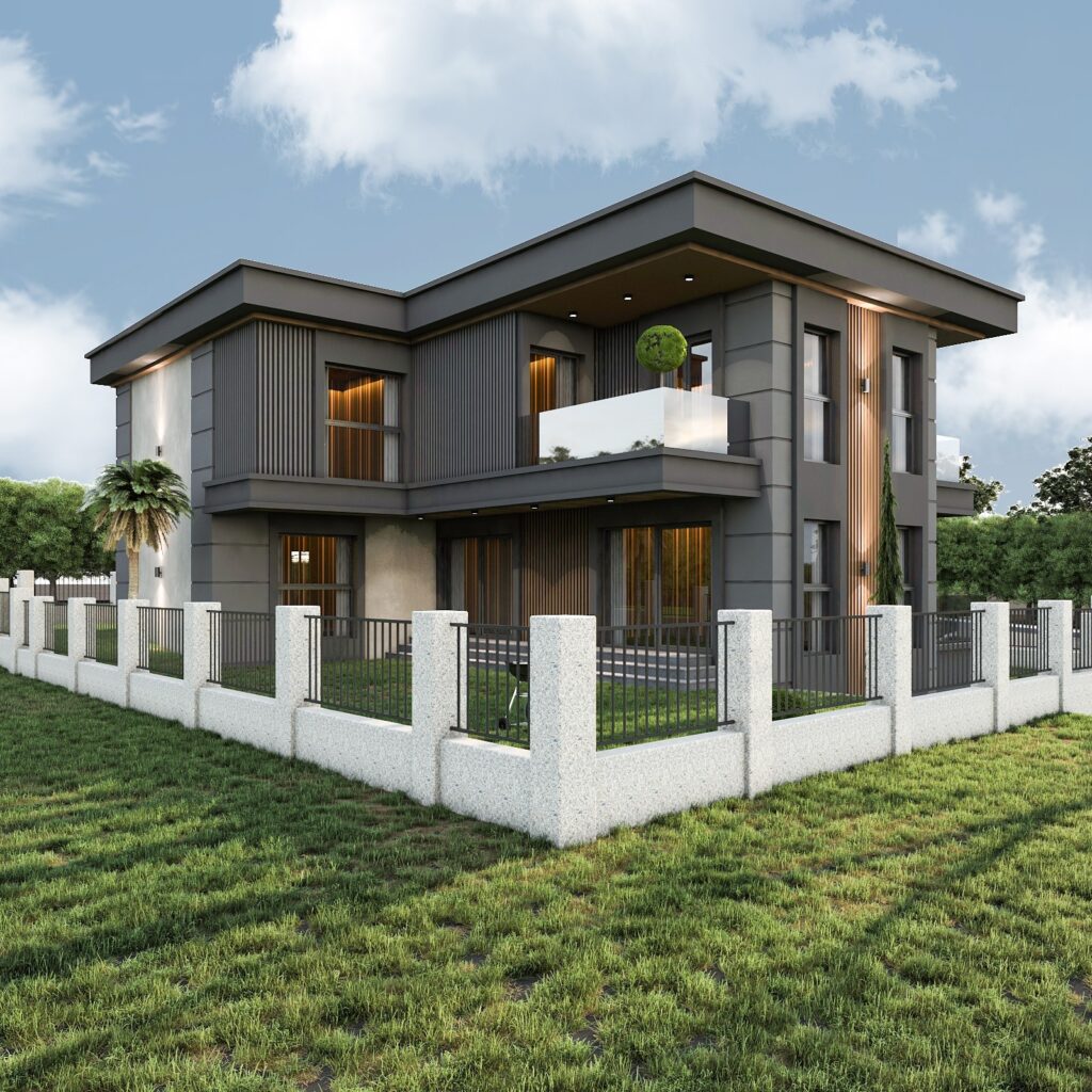 Modern Villa Cephe ve Peyzaj Konsepti