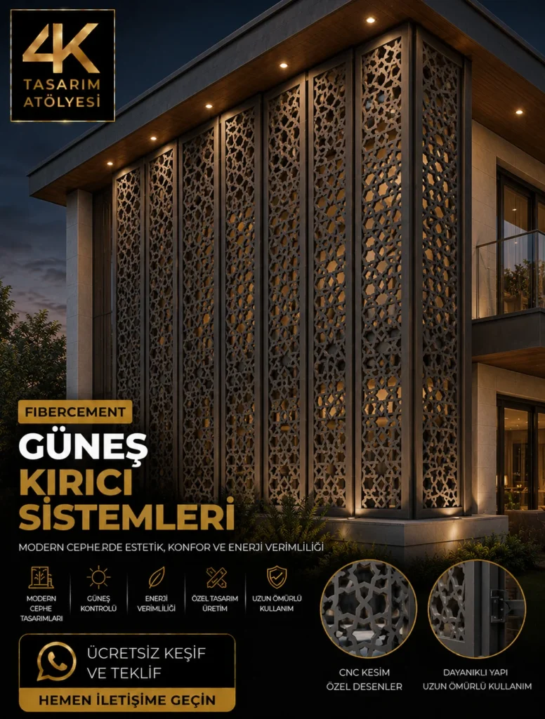 Dikey CNC Güneş Kırıcı