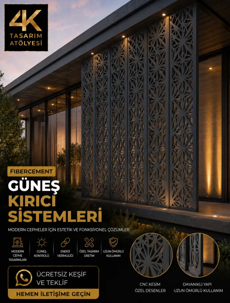Modern Fibercement Güneş Kırıcı